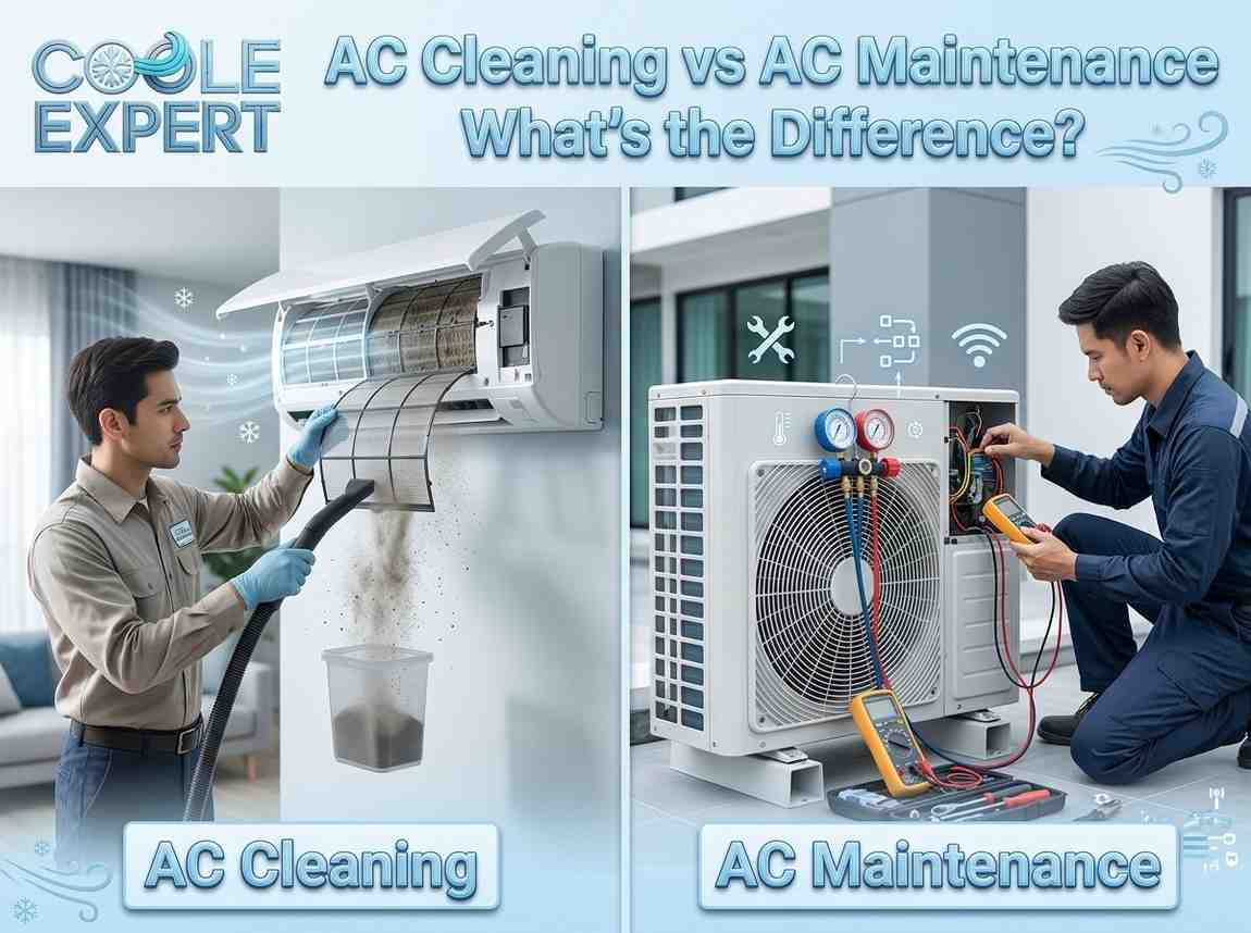 AC Cleaning vs AC Maintenance: What’s the Difference?